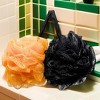 Spa Essentials 4 Pack Large Bath Loofahs - Extra Foaming Jumbo Shower Poufs Exfoliating Body Scrubber Mesh Sponges - 4 of 4