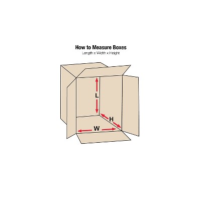 EcoStrong 28" Heavy-Duty Kraft Corrugated Storage & Shipping Box, 25-Pack
