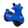 BounceZiez Inflatable Bouncy Ride On Hopper W/ Pump - Police Car - 3 of 4