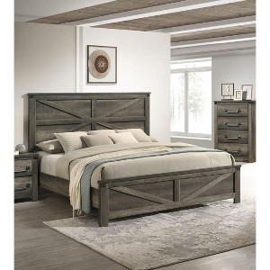 TiramisuBest Modern White 3pc Bedroom Set Queen Size Bed w LED 2x Nightstands Mattress Ready Furniture Acrylic Trim - 1 of 4