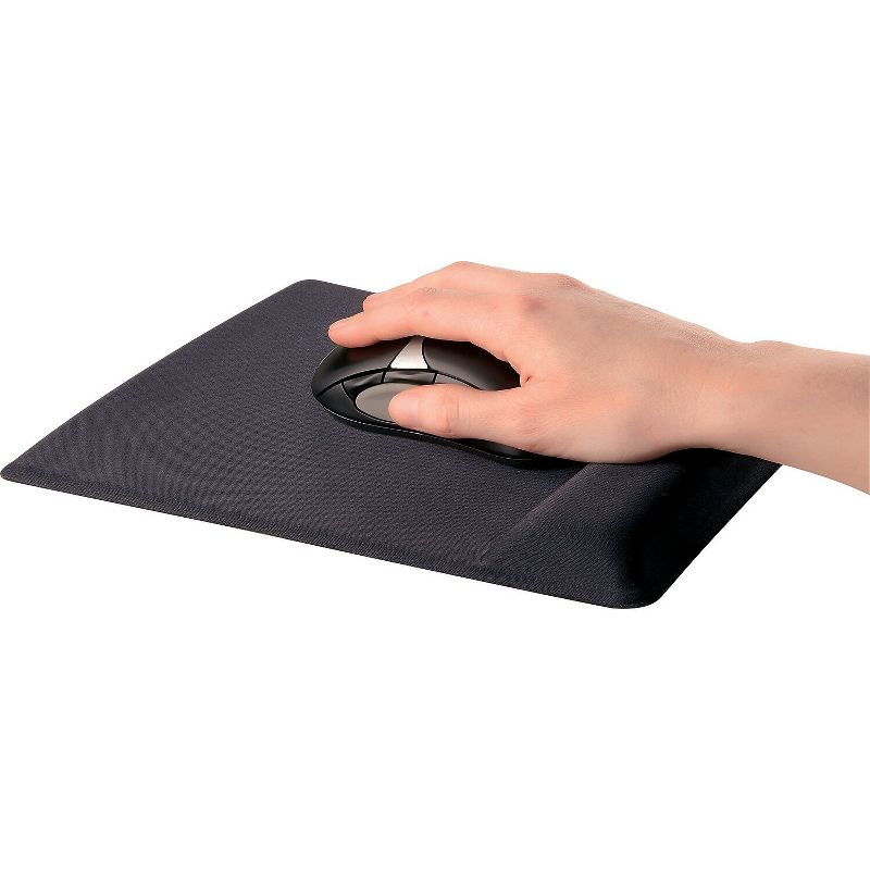 Fellowes Memory Foam Wrist Support w/Attached Mouse Pad Black 9181201, 2 of 6