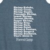 Women's - Forrest Gump - Bubbas Shrimp List Graphic Racerback Tank - 2 of 4
