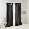 Boersma Pitch Black Thermal Insulated Blackout Curtains – 50x95" Lined Window Panel, Light-Blocking & Energy-Saving Drapes for Bedroom or Living Room - 4 of 4