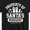 Boys' - Instant Message - Property Of Santas Workshop Christmas Short Sleeve Graphic T-Shirt - 2 of 4