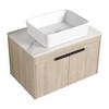 ChicFurnit Bathroom Vanities Modern Vanity with Sleek Design and Ample Storage for Bathroom Spaces, Brown,29.5”*18.9”*23.6" - 3 of 4