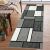 Geometric Rug Modern Boxes Area Rug Machine Washable Rug for Bedroom Living Room - 2 of 4