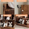 3-Tier Kids Bookshelf and Toy Storage, Toddler 5 Cubby Toy Storage Cabinet, Children Small Bookcase for Bedroom, Playroom, School, Living Room - 3 of 4