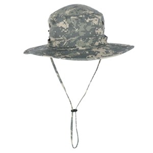 CTM Men's Crushable Wide Brim Camo Boonie Hat with Chin Cord - 1 of 4