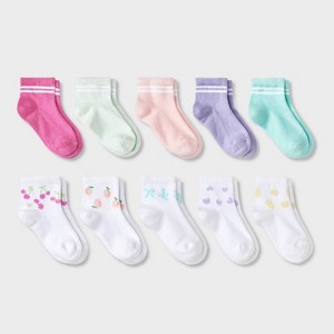 Toddler 10pk 'Fruits' Ankle Socks - Cat & Jack™ - 1 of 3