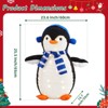Mr Ironstone Lighted Penguin Outdoor Christmas Decorations - 37.4"+ 25.5" Light up Penguin with LED Lights,  Holiday Ornaments Yard Decor - 2 of 4