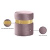 Meridian Furniture,Hailey Velvet Ottoman/Stool - 4 of 4