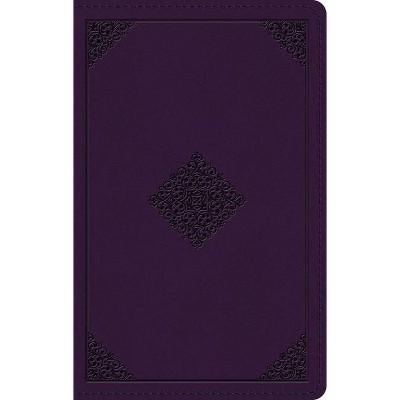 ESV Large Print Personal Size Bible, Red Letter (Trutone, Lavender, Ornament Design) - (Leather Bound)