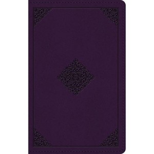 ESV Large Print Personal Size Bible, Red Letter (Trutone, Lavender, Ornament Design) - (Leather Bound) - 1 of 1
