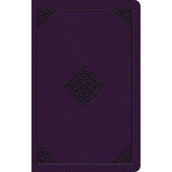 ESV Large Print Personal Size Bible (Trutone, Lavender, Ornament Design) - (Leather Bound)