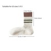 Anna-Kaci 3-Pair Mid-Calf Grip Bottom Socks with Striped Cuff and Soft Ribbed Knit for Everyday Comfort and Stability - 4 of 4