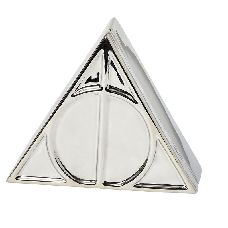 Seven20 Harry Potter Deathly Hallows Symbol Silver Storage Box | 7.5 x 6.5 Inches, 1 of 8
