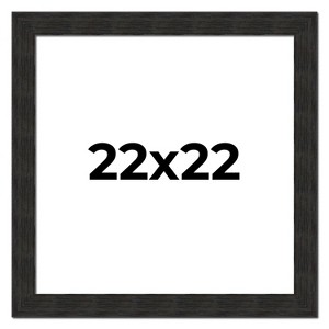 PosterPalooza | Square Contemporary Black Picture Frame - UV Acrylic, Foam Board Backing, Hanging Hardware - 1 of 4