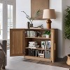 PexFix 31" Wooden Accent Cabinet Storage Modern Sideboard Buffet Cabinet with 2 Door and Adjustable Shelf for Living Room Dining Room Entryway Natural - 3 of 4