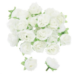 Unique Bargains Mini Silk Fabric Plastic Durable Reusable Artificial Flowers 50 Pcs - 1 of 4
