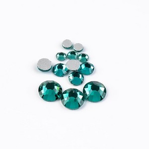 Crystal Lane DIY 2300pcs SS3/SS6/SS12 Blue Zircon Color Glass Flat Back Rhinestones Combo Pack - 1 of 3