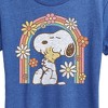 Women's - Peanuts - Retro Flower Rainbow Short Sleeve Graphic T-Shirt - 2 of 4
