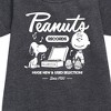 - Peanuts - Charlie Brown Records Graphic Short Sleeve Fleece Dress - 2 of 4