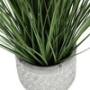 GlasFlength Artificial Plants Small Fake Plants Artificial Grass Plants Faux Plants for Indoor Home Table Decor, Green, 14"*14"*20.5" - 4 of 4