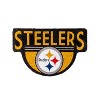 Evergreen Pittsburgh Steelers Indoor Outdoor Natural Shaped Coir Doormat 1'6"x2'4" Multicolored - 2 of 4