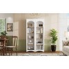 Okak 72"H Freestanding Bookshelves Pantry Cabinet with 5 Tier Adjustable Shelves, Display Bar Buffet Cabinet for Hallways Living Room Kitchen - 3 of 4