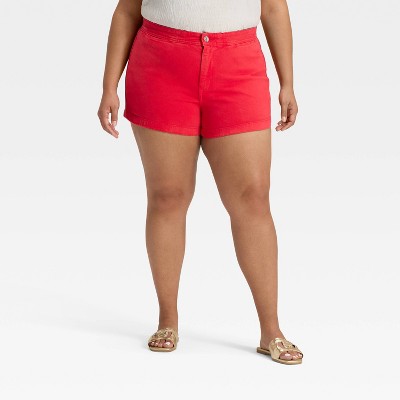 Women's High-Rise Smart Jean Shorts - Ava & Viv™
