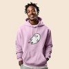 Dalix Giant Ghost Embroidered Hoodie Soft Fleece Hood Sweatshirt Mens - 3 of 4