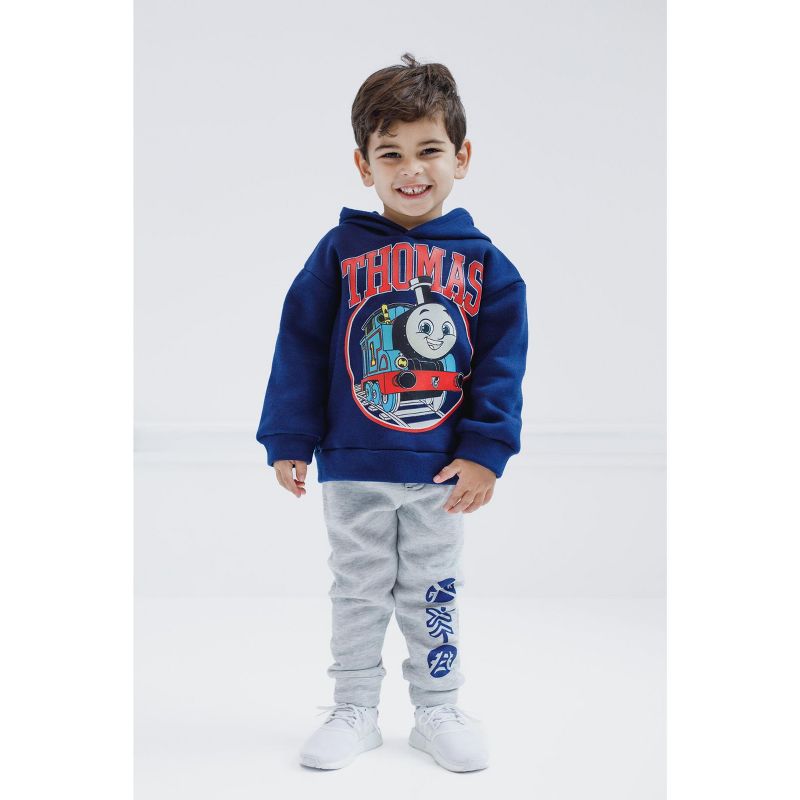 Thomas & Friends Thomas the Train Baby Fleece Pullover Hoodie and Pants Outfit Set Infant, 2 of 8