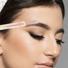 Unique Bargains Stretch Eyebrow Trimmer Kit 3.54"x0.47" Pink Green 2 Pcs - 3 of 4