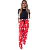 Peanuts Women's Snoopy And Woodstock All-Over Print Fleece Pajama Pants - 4 of 4