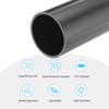 Unique Bargains Water Plumb DIY Crafts High Impact Rigid Round Pipes 8" Length ID 2.24" OD 2.48" Dark Grey - 3 of 4