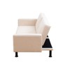 DOMETOUR Modern Beige Linen Sofa Bed – Convertible Sleeper Couch for Living Room, Apartment or Guest Room - 4 of 4