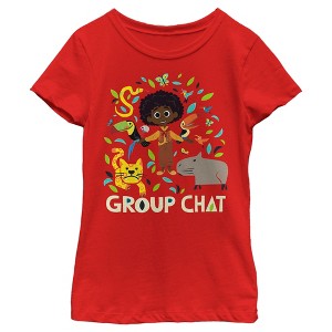 Girl's Encanto Group Chat Antonio's Animals T-Shirt - 1 of 4