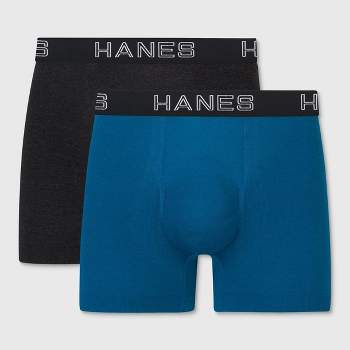 Hanes Premium Men's Performance Ultralight Boxer Briefs 3pk - Blue