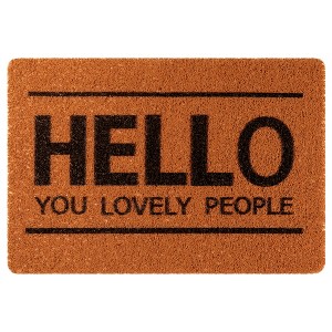 Unique Bargains Non-slip Durable Low-Profile Entrance Door Mat for Entryway and Patio - 1 of 4