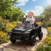 Qaba 12V Kids Ride on Car, Licensed Dodge RAM 3500 Ride on Toys for Toddlers with Dual Motors, Remote Control, Suspension, Bluetooth and Lights, Black - 3 of 4