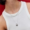 Pebble Pendant Necklace for Women, 14K Gold/Silver Plated Teardrop Hypoallergenic - 3 of 4