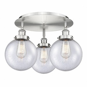 Canton - 3 Light Flush Mount In Art Deco Style-11.88 Inches Tall and 19.75 Inches Wide - 1 of 1