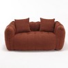Cesicia 64.57 in-W x 33.86 in-D x 23.23 in-H Brown Chenille Soft Bean Bag Seat for 2 People - 4 of 4