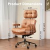 XIZZI High Back Executive Office Chair Recline Function 24.61" Wide Seat, Ergonomic Desk Chair with Comfy Lumbar Support & Neck Support - 3 of 4