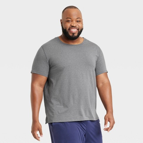 Men's Big Short Sleeve Performance T-shirt - All In Motion™ Gray ...