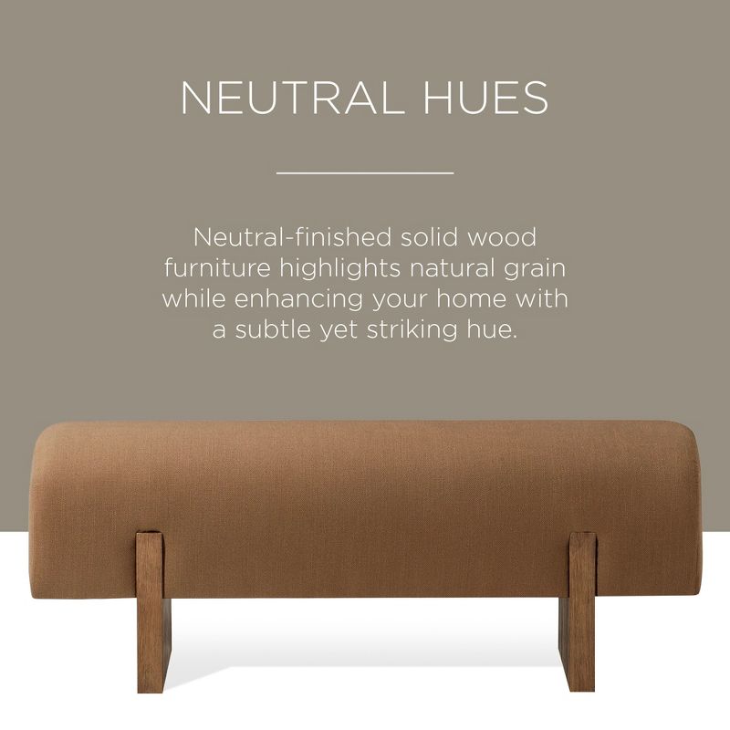 Maven Lane Juno Modern Upholstered Wooden Bench, 5 of 9