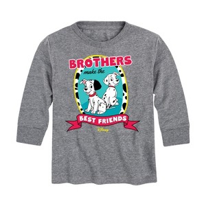 Boys' - 101 Dalmatians - Brothers Make the Best Friends Long Sleeve Graphic T-Shirt - 1 of 3