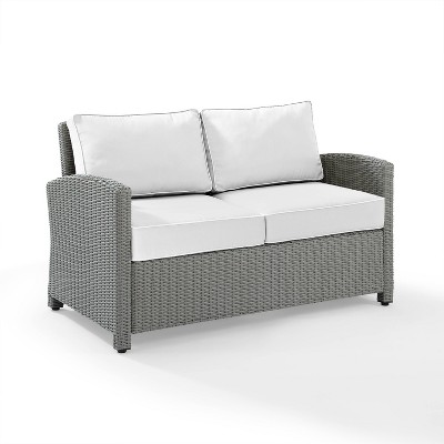 Bradenton Outdoor Loveseat - Gray/White - Crosley