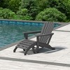 WestinTrends Dylan HDPE Outdoor Patio Adirondack Chair with Ottoman (2-Piece Set) - 2 of 4
