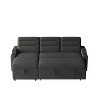TiramisuBest 85.8" Beige Sleeper Sofa, Sofa Bed - 2 in 1 Pull Out Sofa Bed with Storage Sofa, Sofa Sleeper with Pull Out Bed with Charging Port - 2 of 4